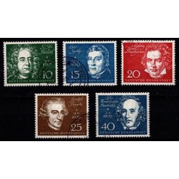 1959 - Vesttyskland - AFA 1279-83 - Frimærke - Stemplet.